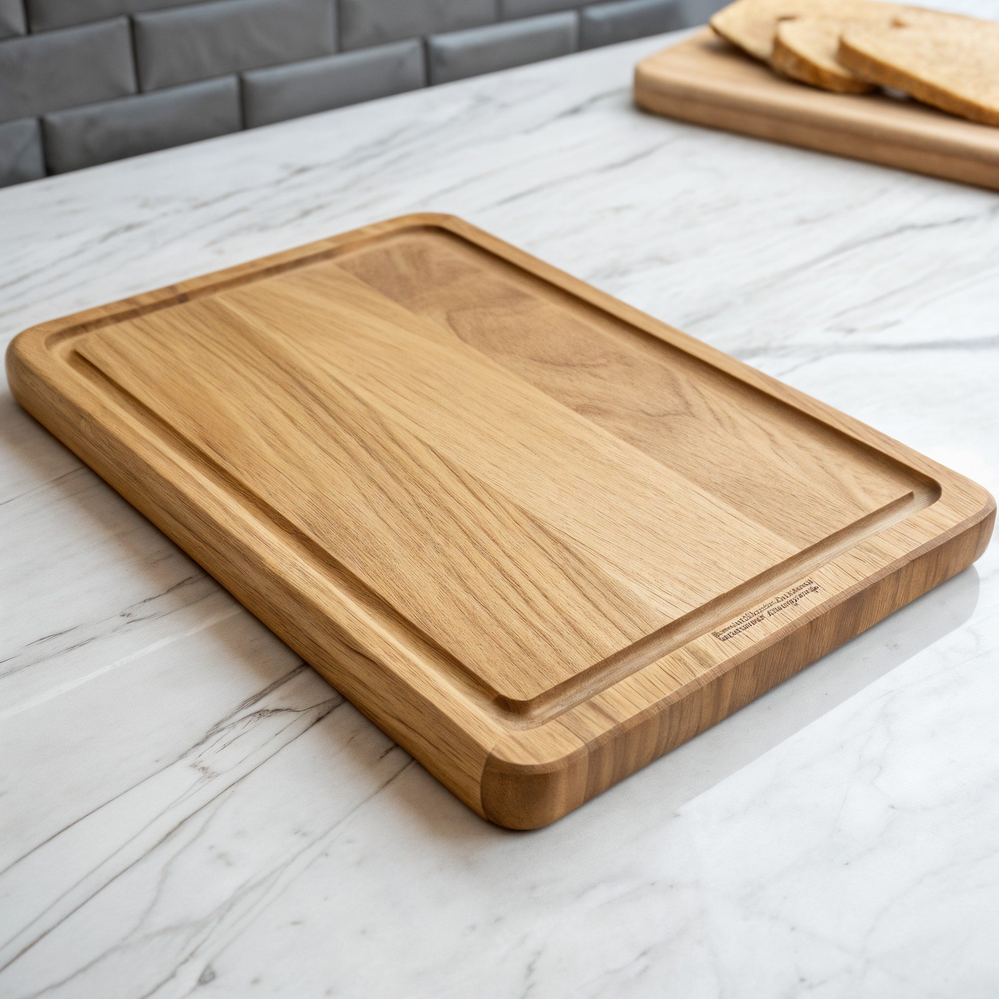 Planche empilable en noisetier Barviro — vue de trois quarts