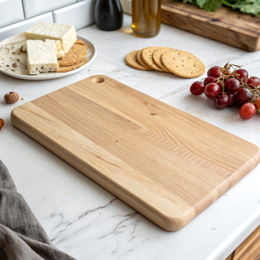 Planche de charcuterie en sycomore Barviro — vue de trois quarts